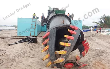 LD4500 Sand Suction Dredger 2000m Discharge Distance Equipped With Service Boat  - Leader Dredger